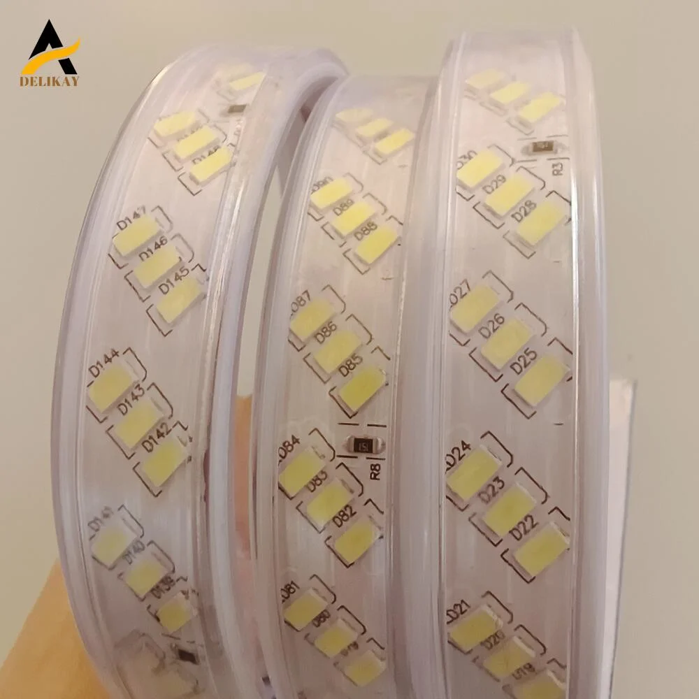 La decoración exterior de alta tensión LED inteligente resistente al agua de la luz de la cuerda/LED/luz de la cinta de las luces de LED de tira flexible de tres filas de la luz de la cinta