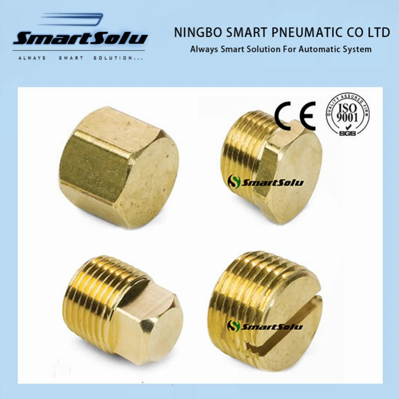 Brass Pneumatic One Touch Connector Short Forged Nut Fittings