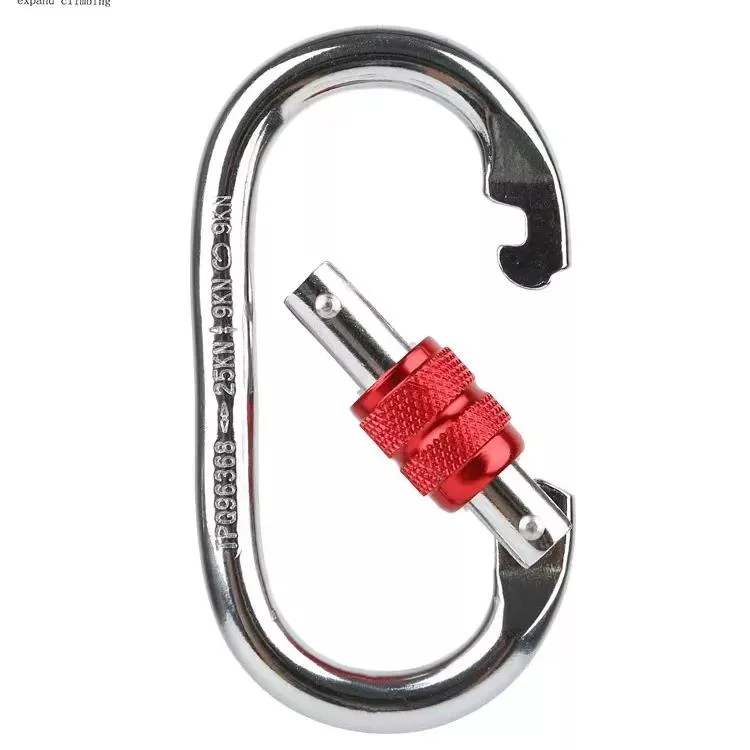 Outdoor Rock Climbing O-Type Main Lock Mountaineering Safety Buckle Carabiner Load-Bearing