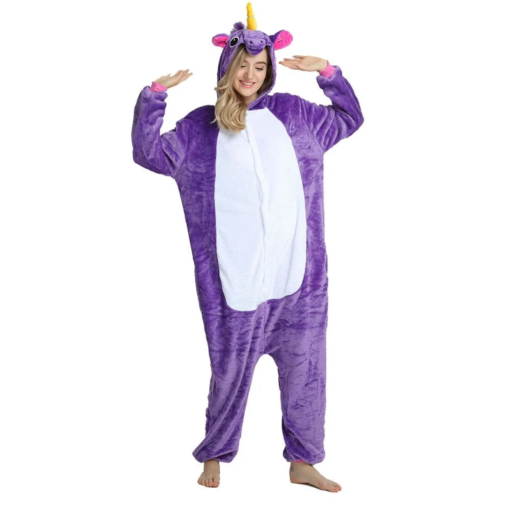 Women's Cartoon Onesie Pajamas Nightwear Home Clothes Sleeping Pajama for Lady