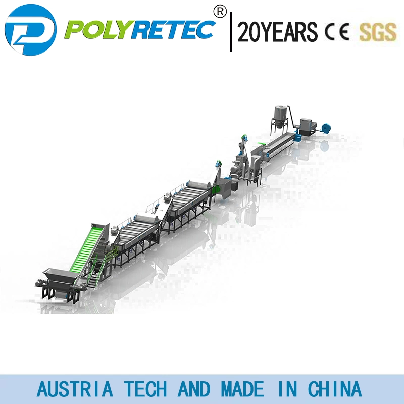 Recycled Waste Plastic LDPE HDPE Washing Complete Line