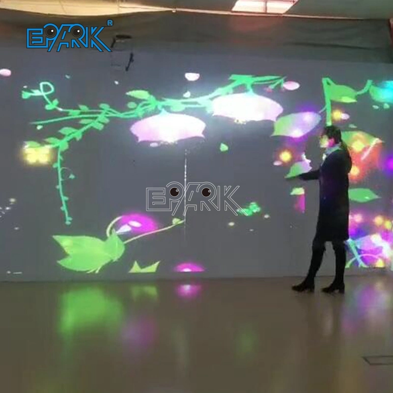 Immersive Sea of Flowers Dual Channel Ar Transparent Interactive Touch Screen