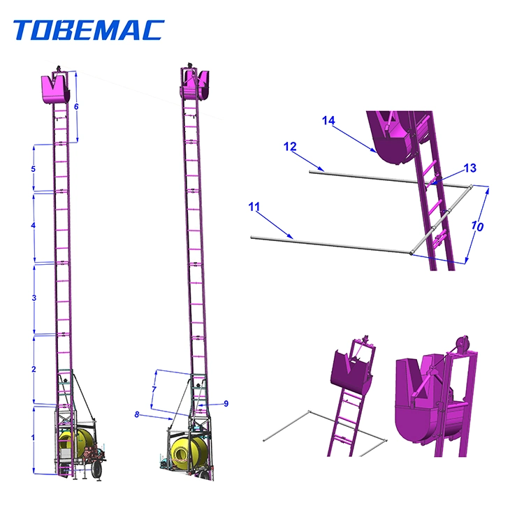 Jzc350-DHL Cement Mixer Concrete with Self Loading Lifting Hopper