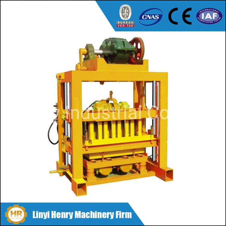 Qtj4-40 Simple Semiautomatic Concrete Block Making Machine, Building Material Brick Machinery