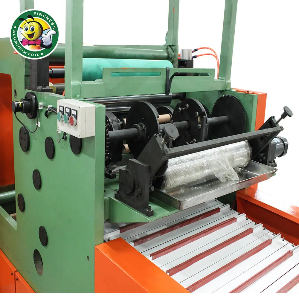 Semi-Auto Aluminium Foil Cutting Machine Manufacturer Low Price Metal Aluminium Foil Equipment