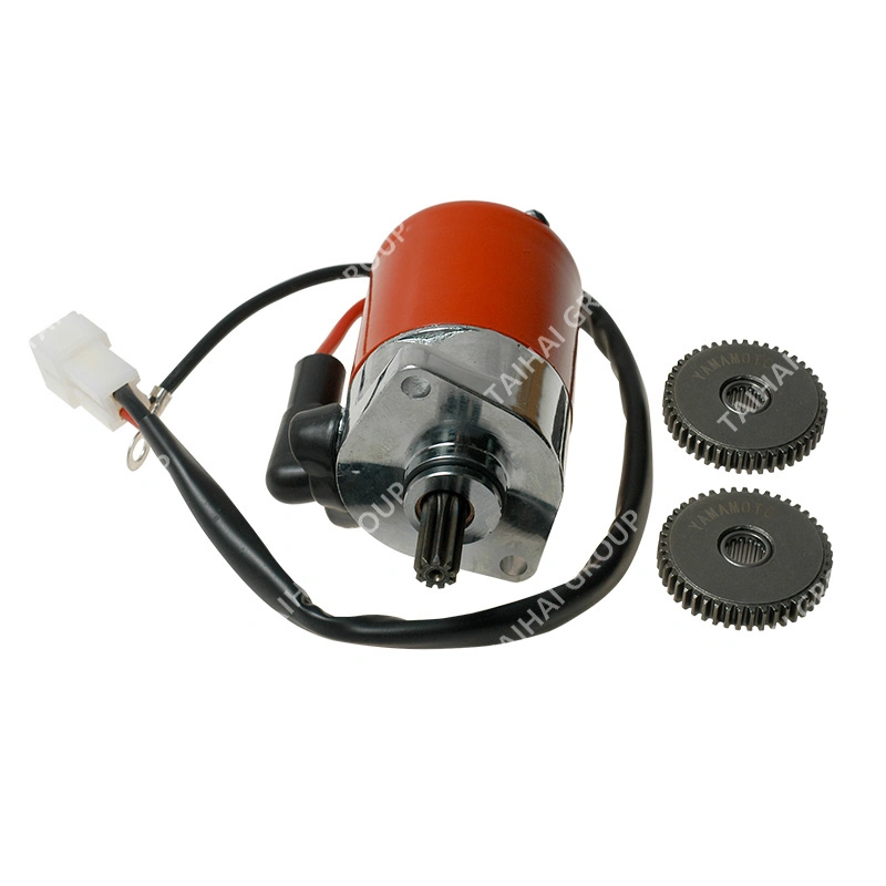 Yamamoto Motorcycle Accessories High Quality Motorcycle Engine Red Starter Motor (محرك بادئ حركة أحمر عالي الجودة) مع Gear لـ YAMAHA 100 (K120) Sport