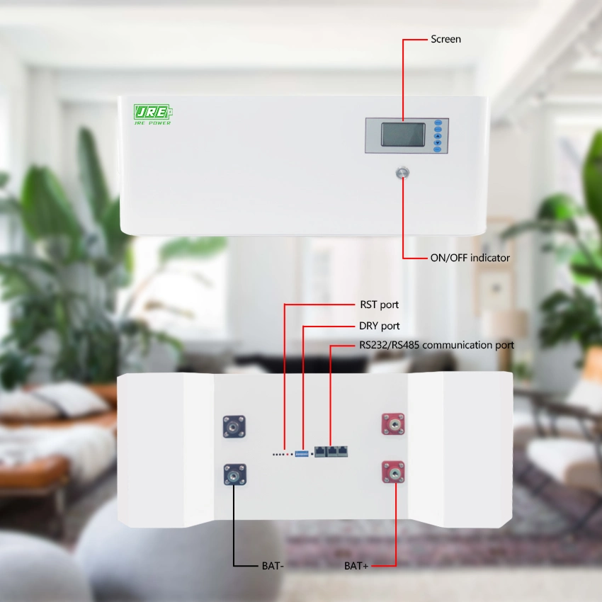 LiFePO4 apilable 48V 100ah 200ah 300AH 10kwh 15kwh 20kwh solar Batería de litio