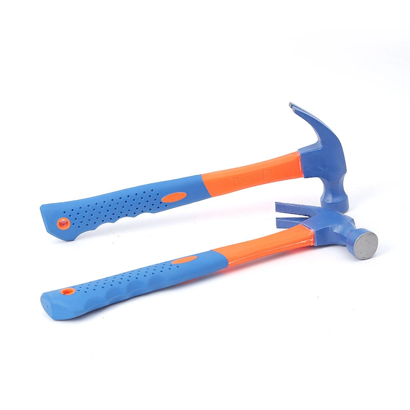 Les outils à main du matériel ménage Woodworking poignée en plastique de marteau marteau à panne fendue Outil d'ongles nail marteau