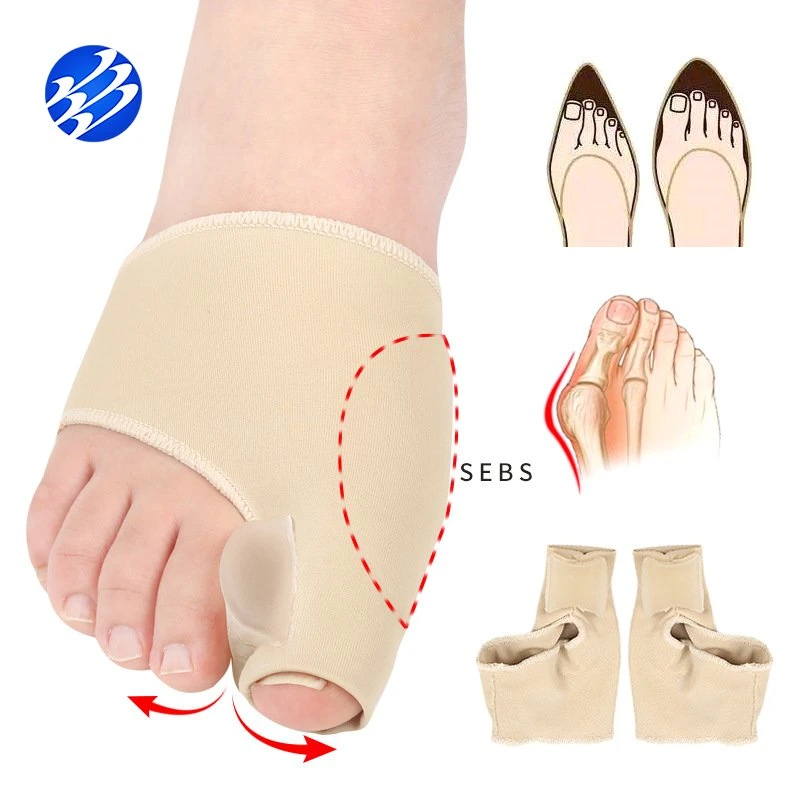 Big Toe Separator Elastic Fabric Orthopädische Bunion Schiene mit Gel