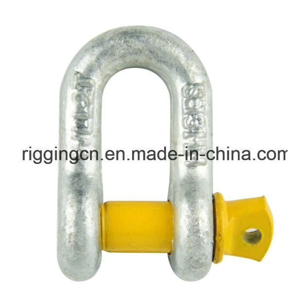 Dee Anchor Shackle for Industrial with Yellow safety Pin in Grade S