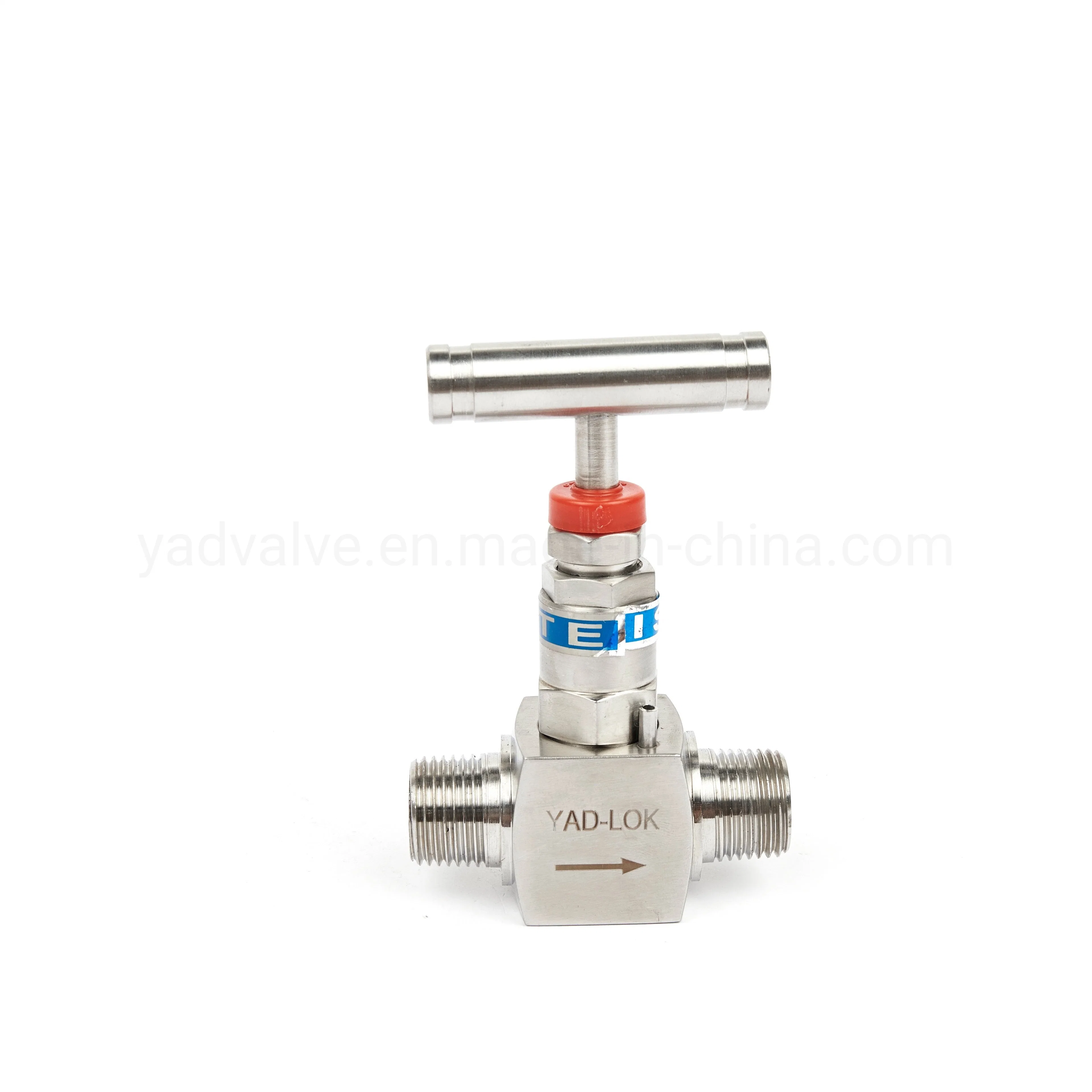 Stainless Steel Instrument 3000psi Straight Ferrule Type Compression Needle Valve for Water