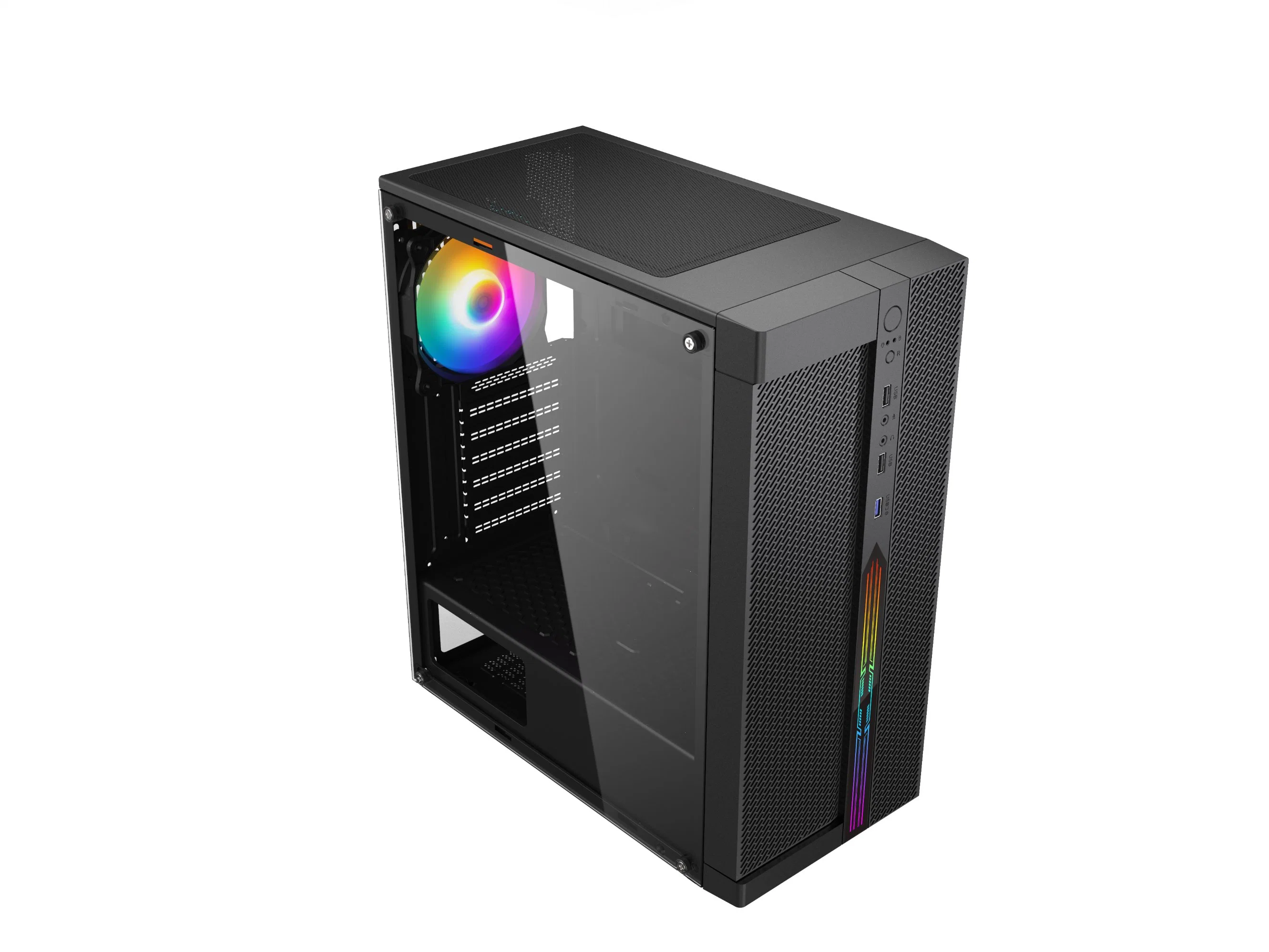 Custom ATX Tempered Glass RGB Gaming Computer PC Case