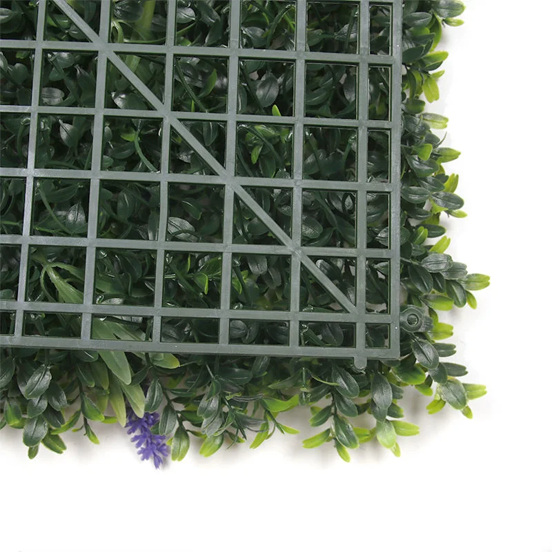 Garden Supplies Faux Plant Plastic Grass Green Foliage Panel Artificial Boxwood Hedge Wall for Outdoor Decor