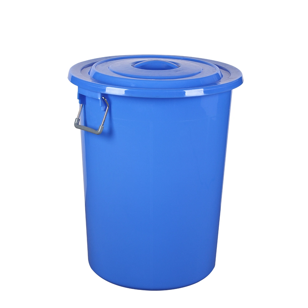 Manufacturer HDPE 40-100 Liter Plastic Water Pail Bucket with Lid and Handle
