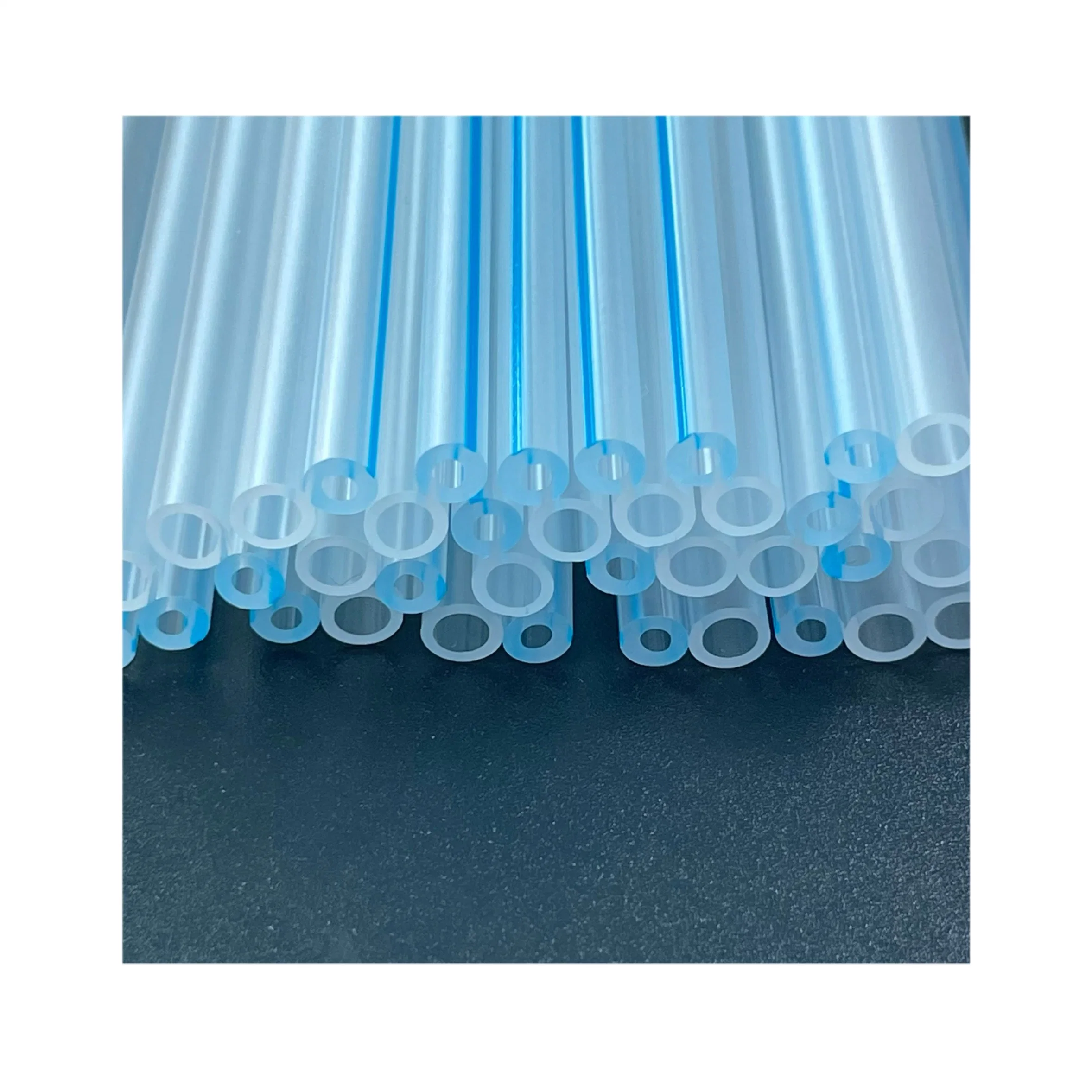 High Quality Twin Tubing with X Ray Blue Line Radiopaque Transparent PVC Tube