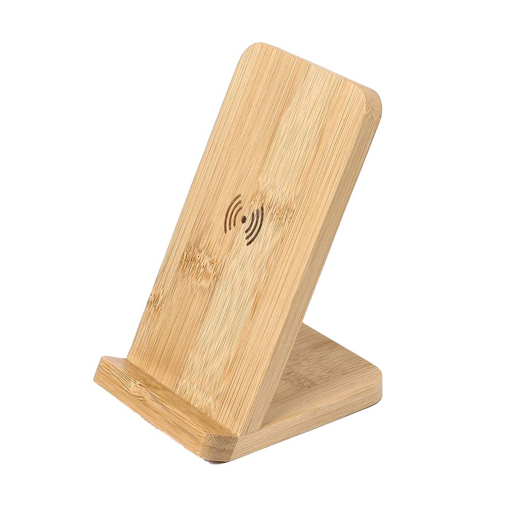 Neues Geschenk Bamboo Telefon Wireless Charger Mobile Holder Promotion Weihnachten Geschenk