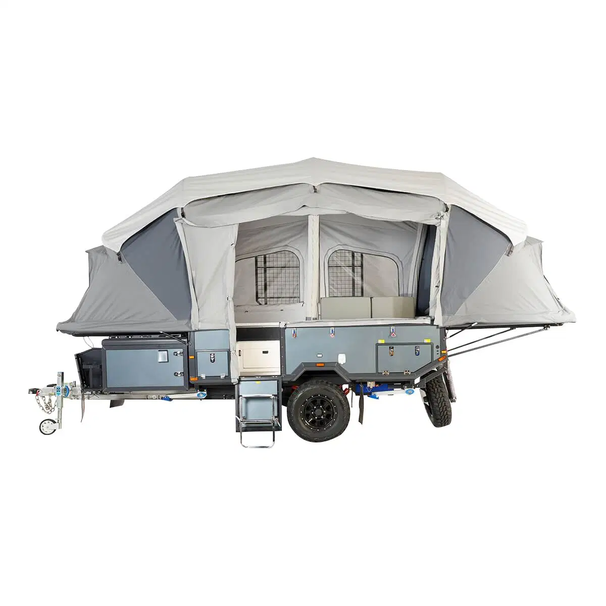 Todoterreno de lujo Ecocampor carpa hinchable de Camper plegable Trailer