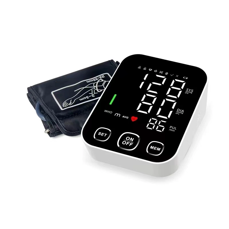 Bp sphygmomanomètre électronique numérique automatique Moniteur de pression sanguine du bras supérieur