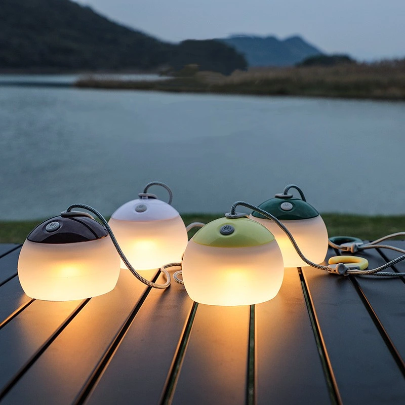 Waterproof LED Camping Lamp Multi-Functional Atmosphere Light Type-C Charging Hanging Lamp Outdoor Light