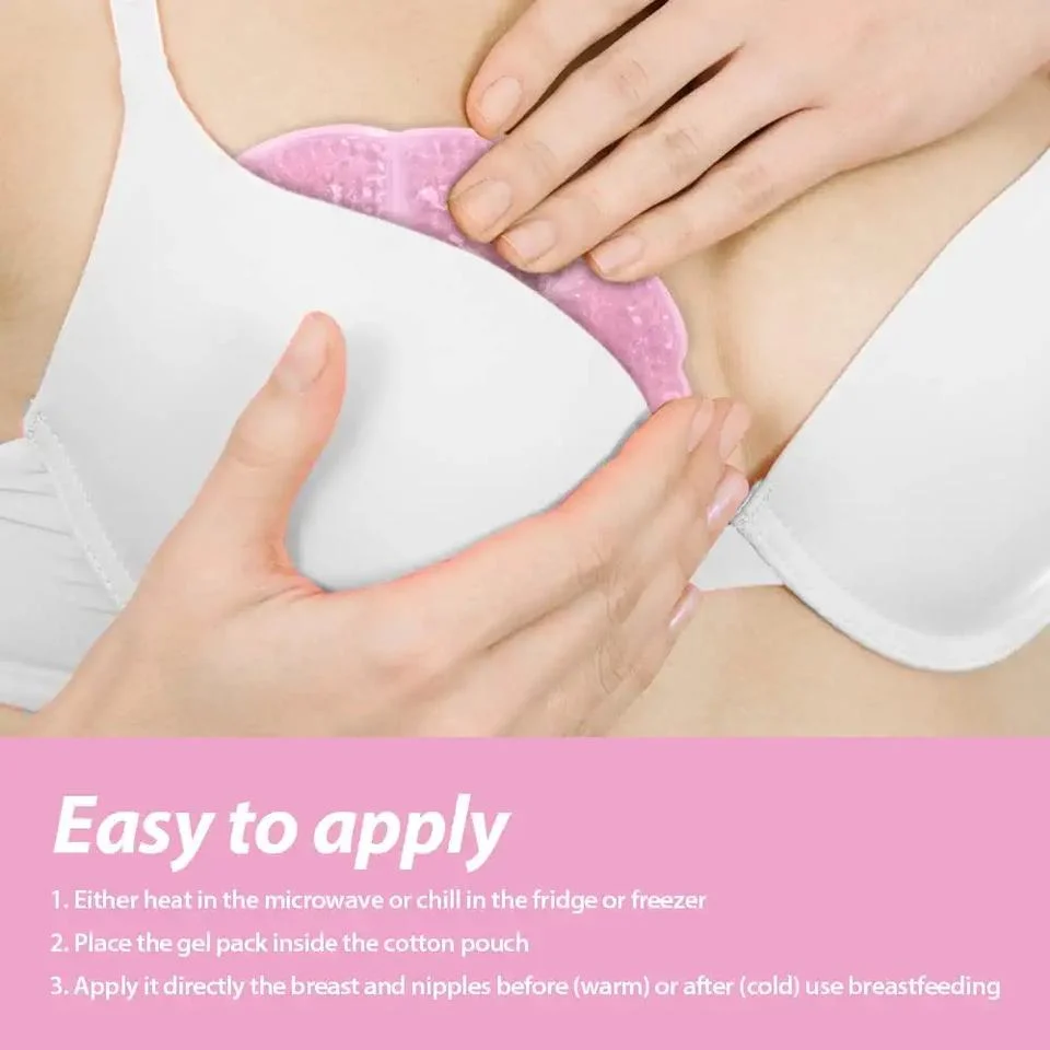 Cooling Pack Breast Ice Pack Hot Cold Gel Pads for Breastfeeding Breast Therapy Pack