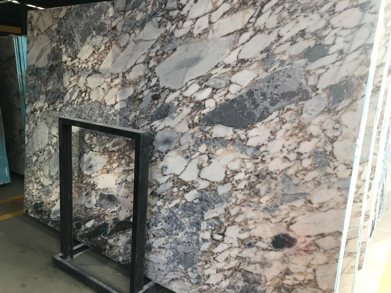 Breccia Blue Marble Naturalstone slabs para parede Projeto do Piso