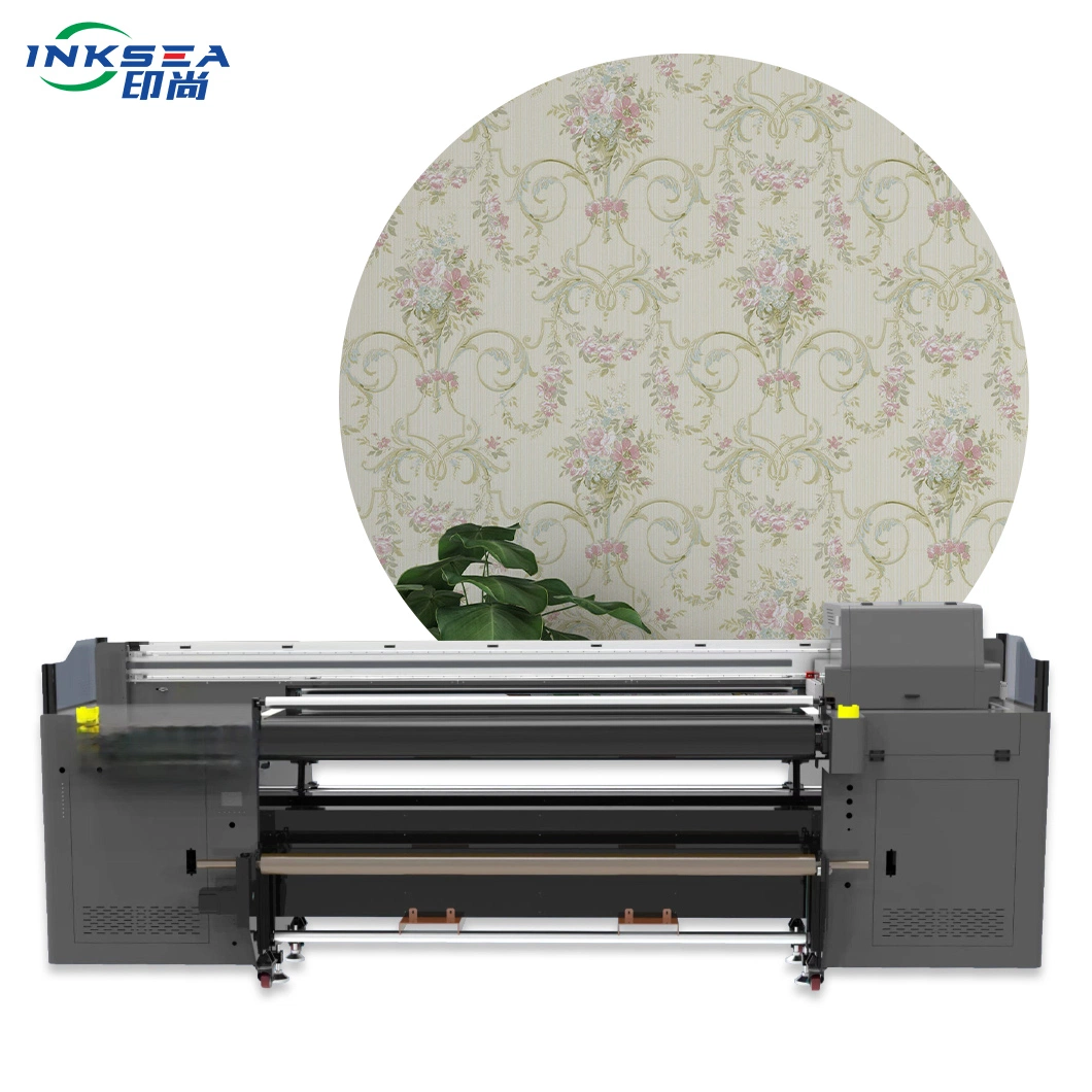 R5*1800 machine à enroulement Bois/PVC Board/Stone/Wallpaper/3D/Phone/Galss UV Flatbed Printer