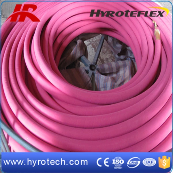 Steam Hose Flexible Red Cloth Surface EPDM