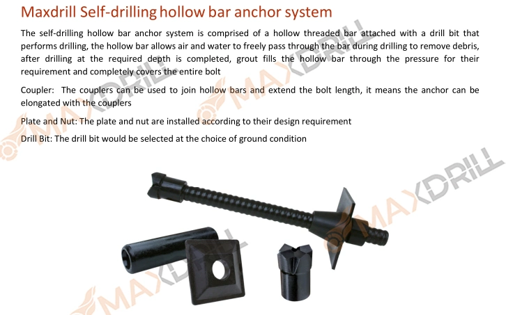 Maxdrill Best Price R25 42mm Self Drilling Anchor Bolts