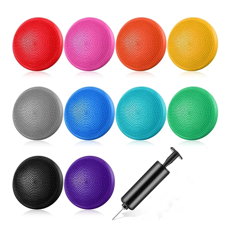 Precio mayorista Fitness portátil Multicolor suave PVC Yoga Balance Pad Cojín