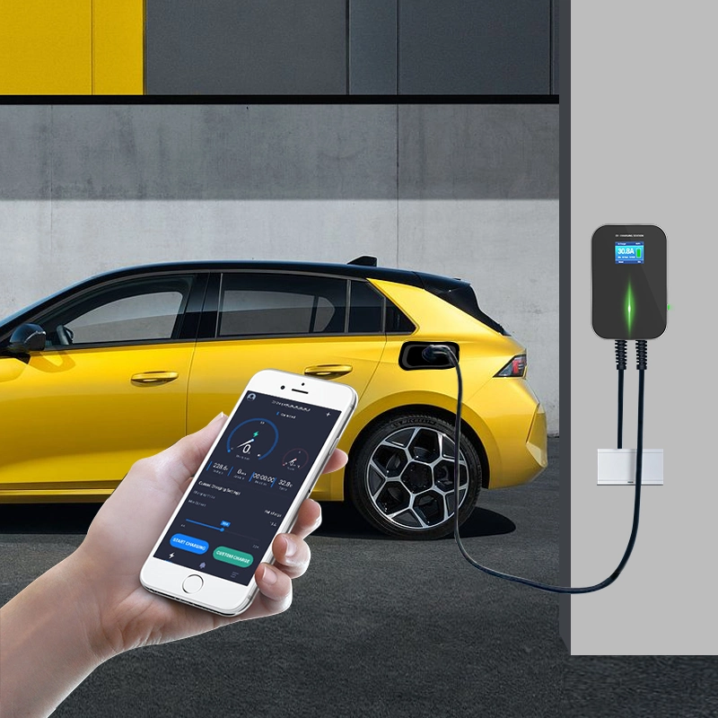 7.2kw app WiFi Control شاحن السيارة الكهربائي Fast EV Charger المحطة