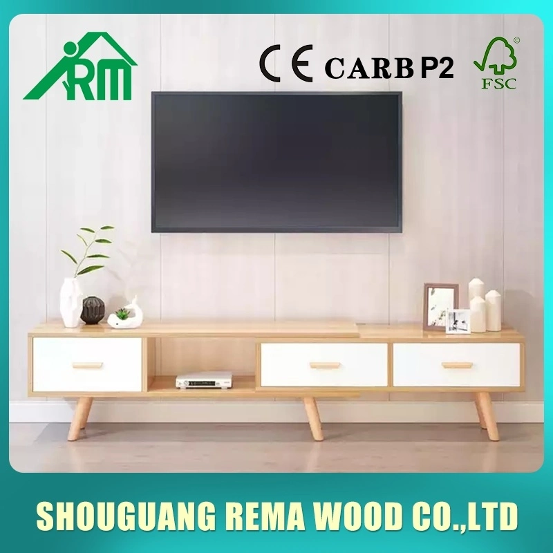 High quality/High cost performance  Gray Color Modern Home Furniture Wooden Drawer Cabinet Melamine Laminated Board TV Stand