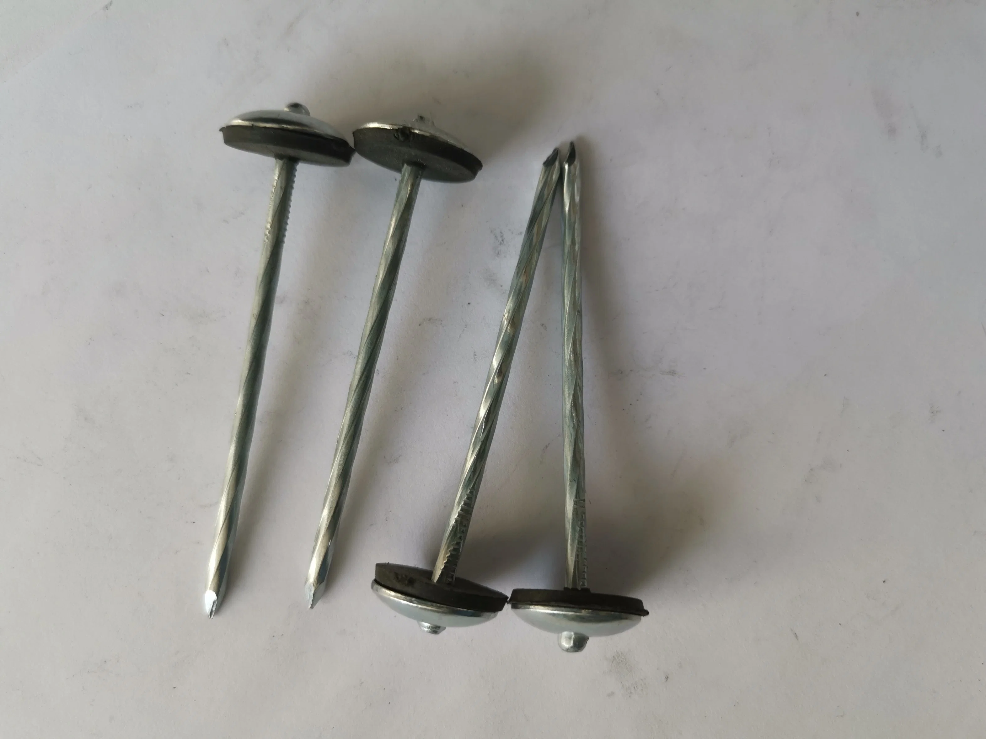 Coil Roofing Nails Good Products with Rubber Washer Umbrella Head Roofing Nails