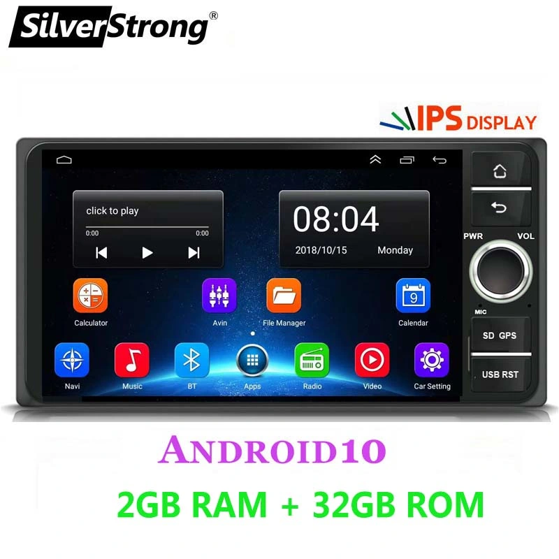 Android 11 de auto-radio 7' para la Toyota RAV4//Camry Corolla Hilux//Terios 2 DIN 8core DSP WiFi GPS 4G el SWC BT