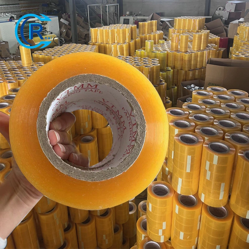 BOPP OPP Custom Acrylic Strong Clear Transparent Packaging Adhesive Gum Film Jumbo Rolls Packaging Box Sealing Packing Tape