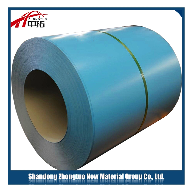 ASTM A792 Ral9003 PVC Plastic Film PPGL Prepainted Steel Coil