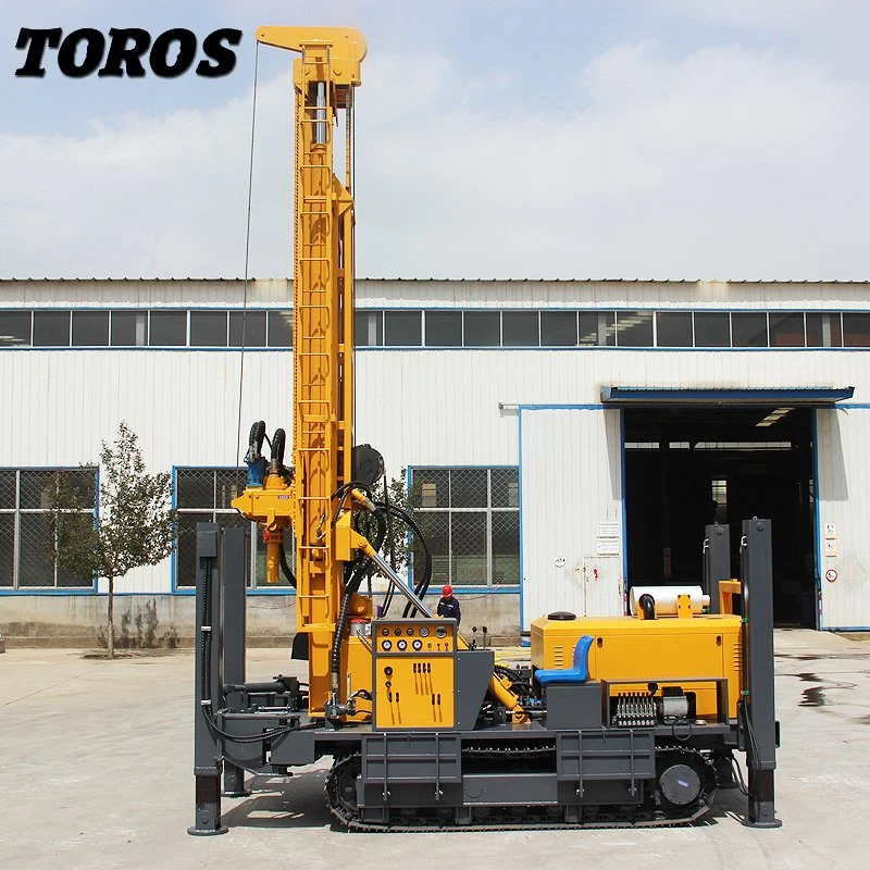 100 Meter Hydraulic Portable Diesel Engine Track-Type Water Well Drilling Rig Machine for Sale Japan Price