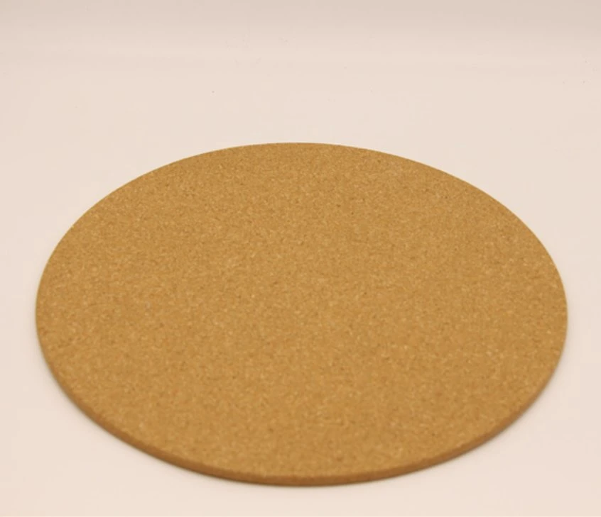 Custom Logo Absorbent Round Hot Pot Cork Placemats Wood Trivet Set for Promotinal Gift Kitchenware