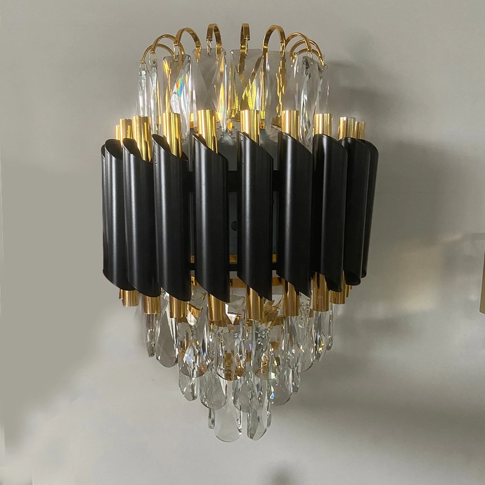 غرفة معيشة ذات إضاءة عالية على الجدار مع ثريا كريستالية بسعر جذاب New Type Northern Europe Shالتعليق Lighting Luxury Crystal Light for غرفة معيشة غرفة النوم