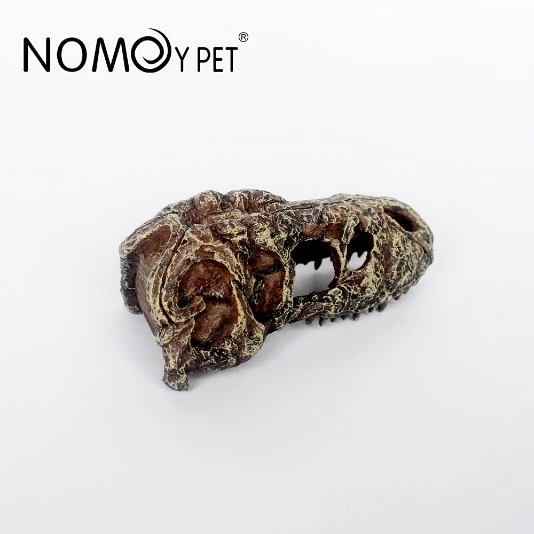 Nomoy Pet Resin Reptile Ocultar répteis Cave evitando Caves Simulação Árvore latido Amphibianos paisagem Lizard alimentação caixa decoração