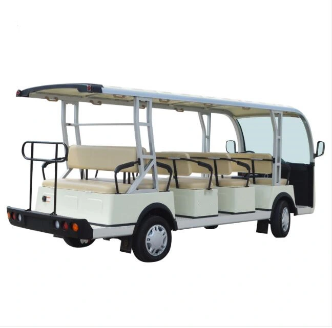 14 Seats Electric Sightseeing Bus Tourist Cart with 48V 5kw Motor