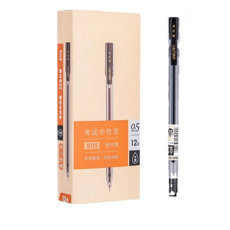 Black 0.5mm Neutral Pen Student Transparent Bar Test Carbon Gel Pen