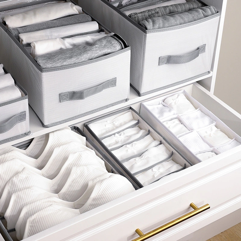 Cajón de ropa interior plegable Organiza cajas de almacenamiento