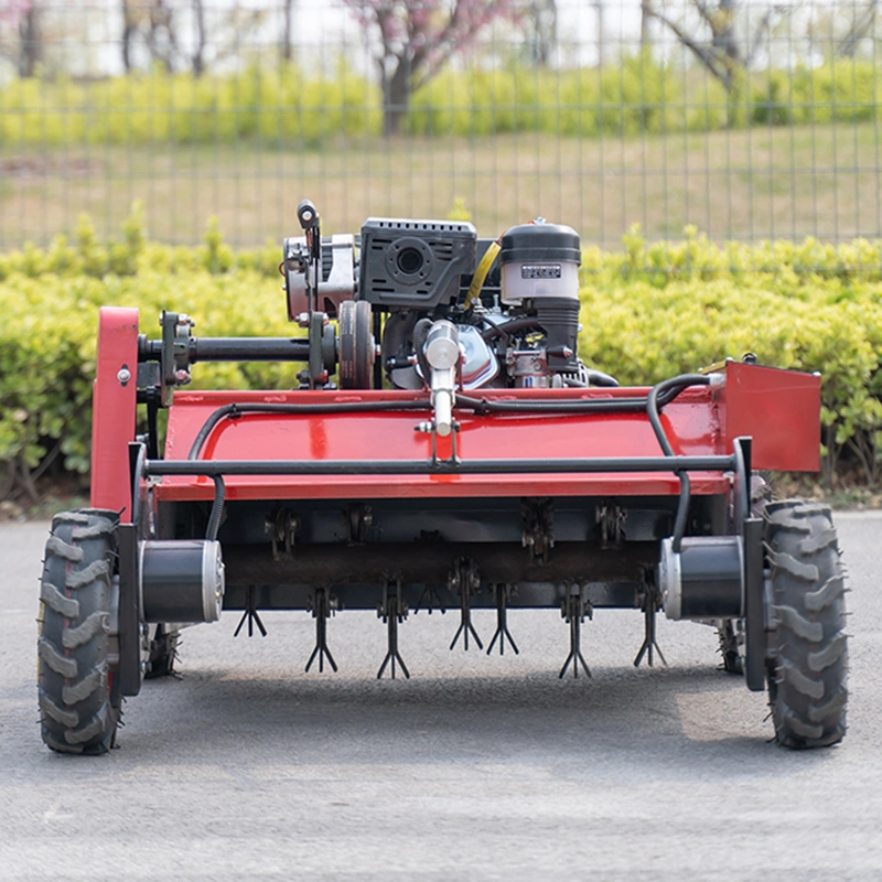 جهاز تحكم عن بعد مزود بعجلات روبوت زيرو Turn Flail Lawn Grass Mower آلة تنظيف العشب آلات حديقة آلة القص