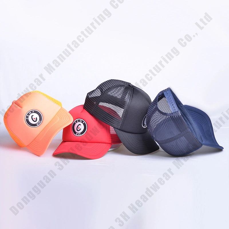 Diseña tu gorra 5 paneles de béisbol Gorras personalizadas con bordado de logotipo Gorras de camionero de espuma