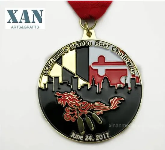 Logo personnalisé Sport médaille de métal pour cadeau souvenir