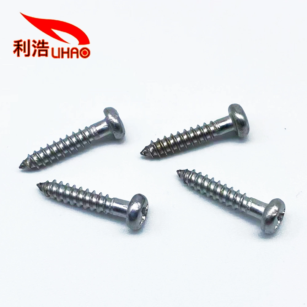 3*15 Vis en acier inoxydable 304 à tête Phillips/Crosss Pan/Round Head Self Tapping Screw