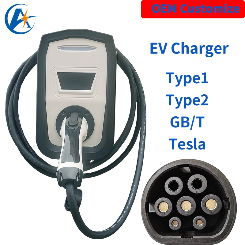 AC Wall-Mounted EV Car Charger Point Wallbox Home Electric Vehicle Charging Station