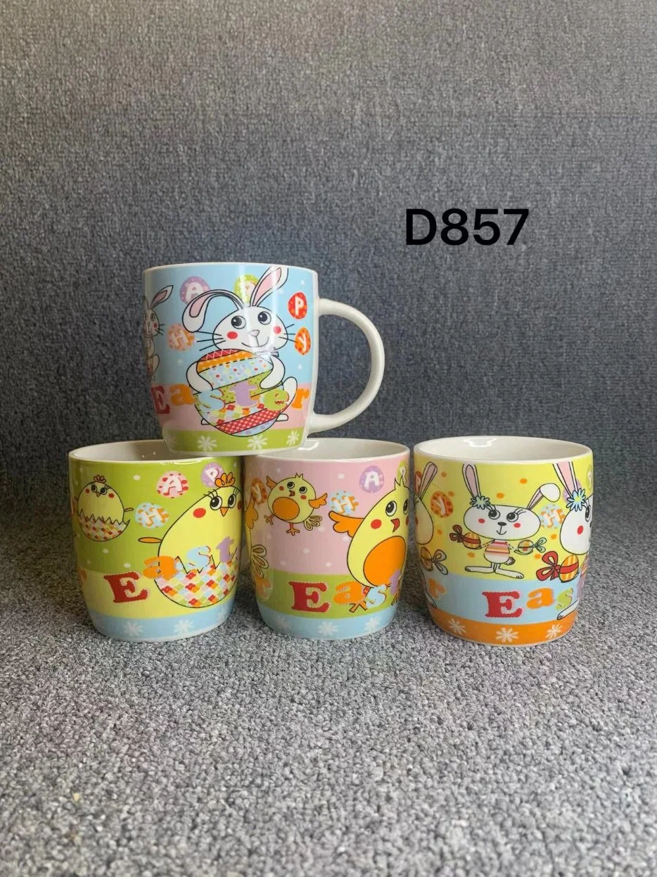 Promotional Printed Cute Animal Cofffee Tea Cup Ceramic Drinking Mugs