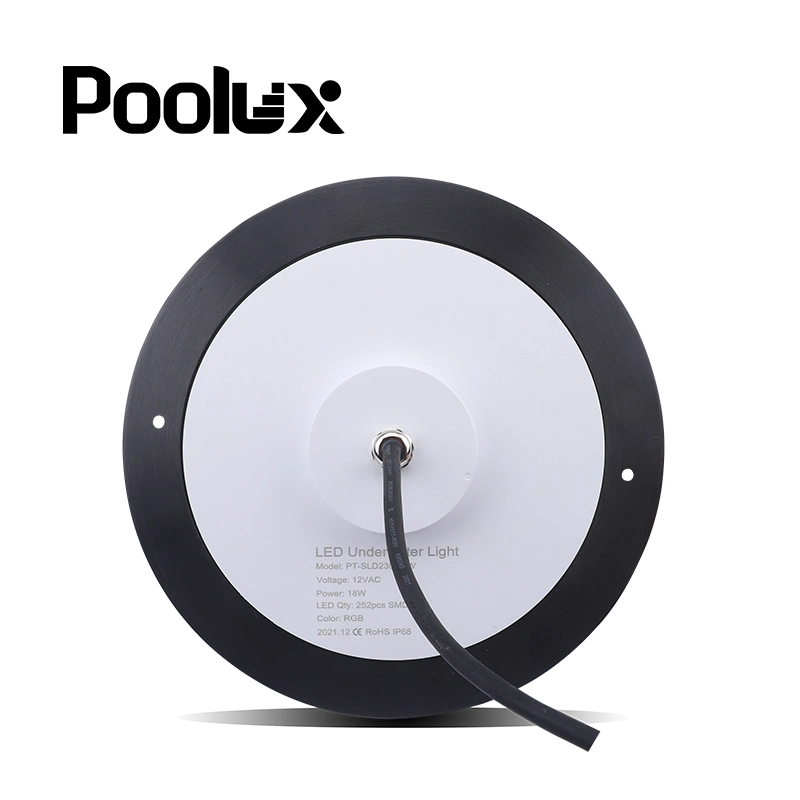 Luzes DE piscina SPA LED de 8 mm e venda a quente, 25 W, cor RGB Luz de piscina LED de natação de 100% à prova de água, com enchimento de resina