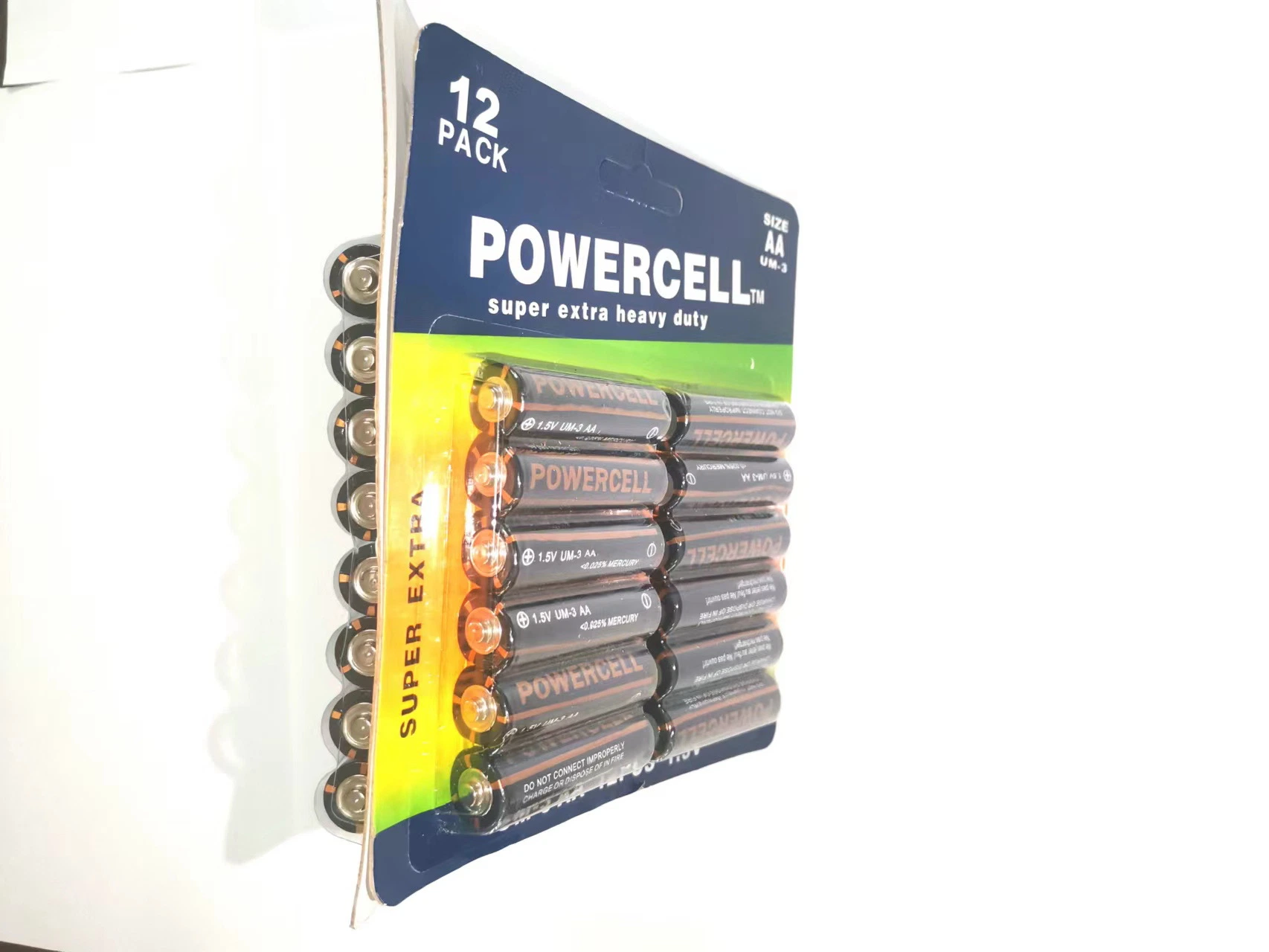 Étanche Super Power PowerCELL AA R6 UM-3 1,5 V. Batterie principale pile au carbone pour l'électronique grand public/la télécommande/l'électronique grand public